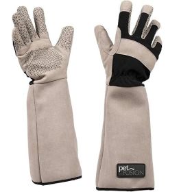 Multipurpose Pet Glove for Grooming, Trips to Vet, Handling. [Puncture & Scratch Resistant